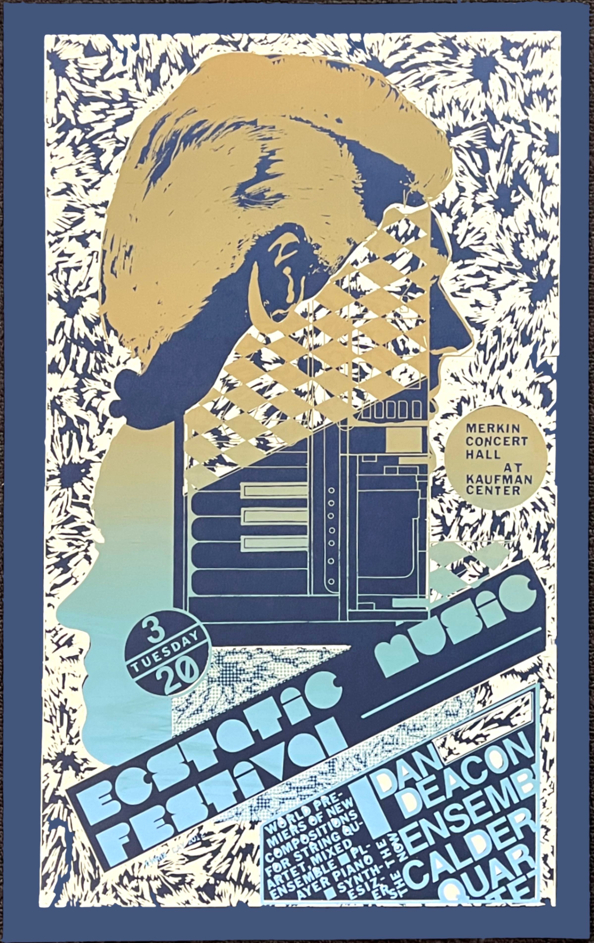 Show Poster (screen print) - Ecstatic Music Festival - 2012